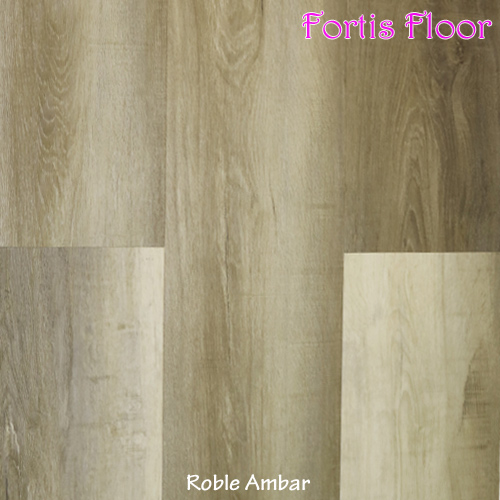 Suelo mineral vinilico rígido Fortis Floor Roble Ambar